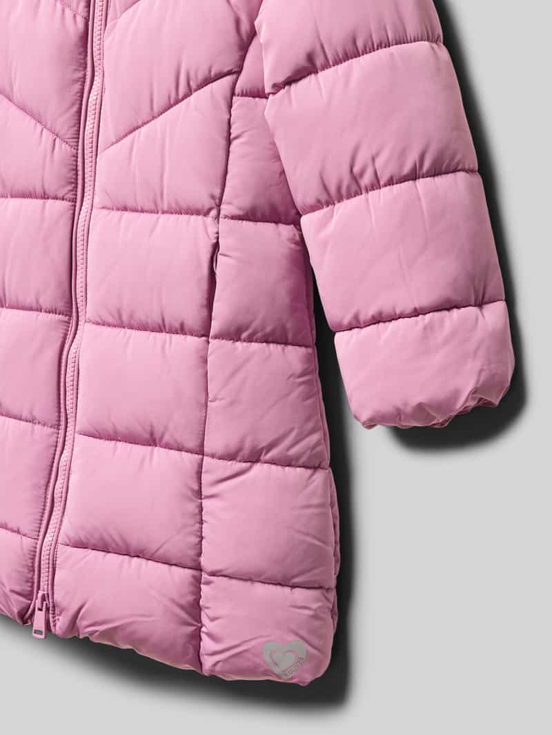 s.Oliver RED LABEL Regular fit gewatteerde lange jas met voering van teddypluche