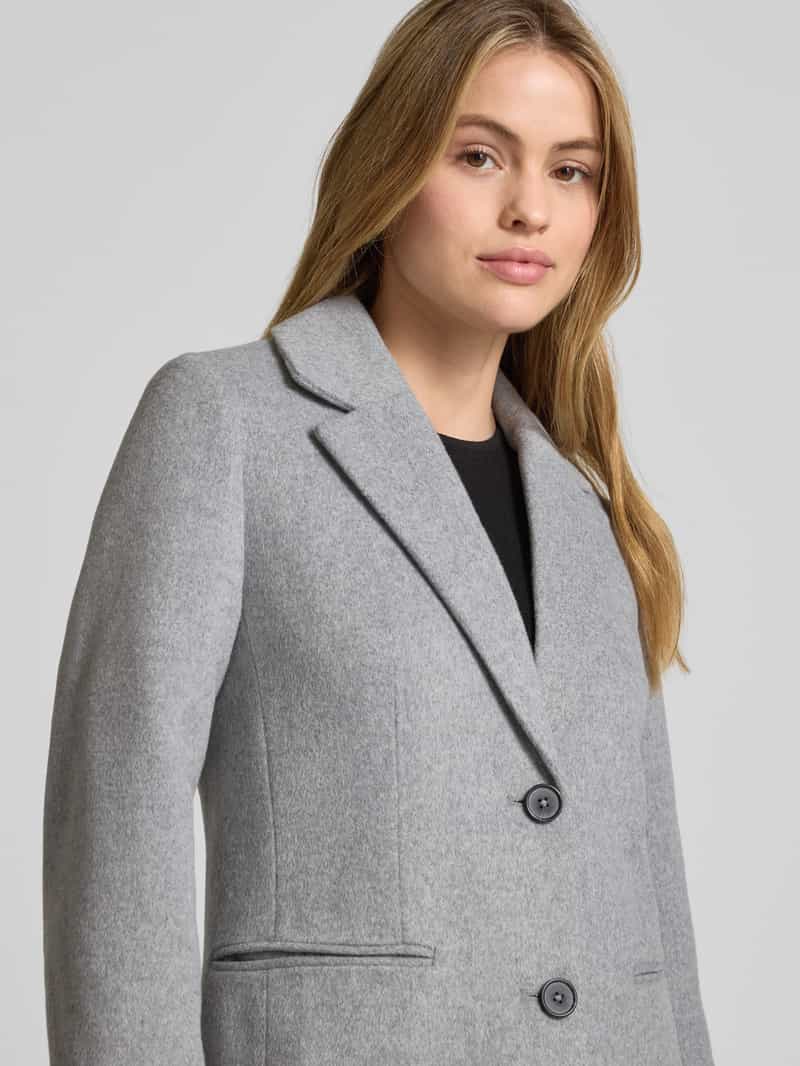 Tom Tailor Denim Slim fit lange jas met wol