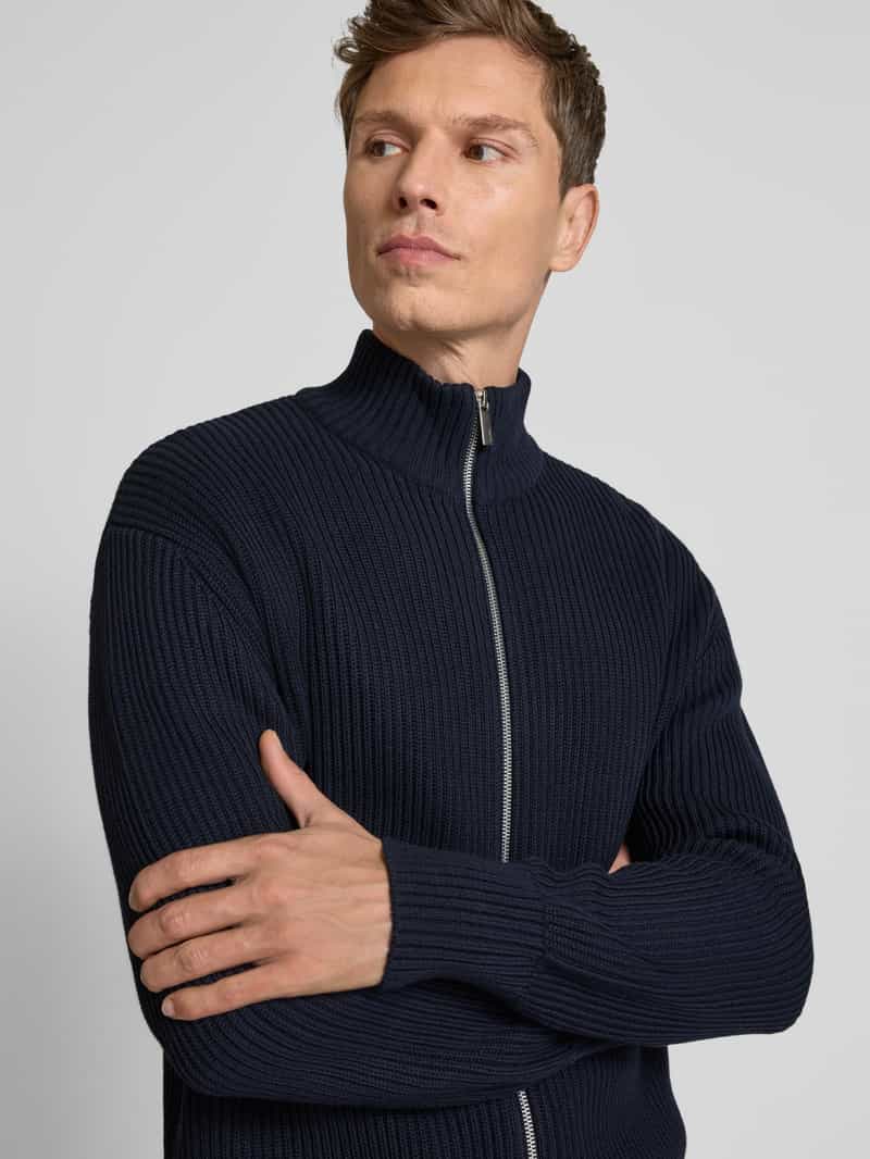 Selected Homme Cardigan met tweewegsritssluiting model 'DRY'