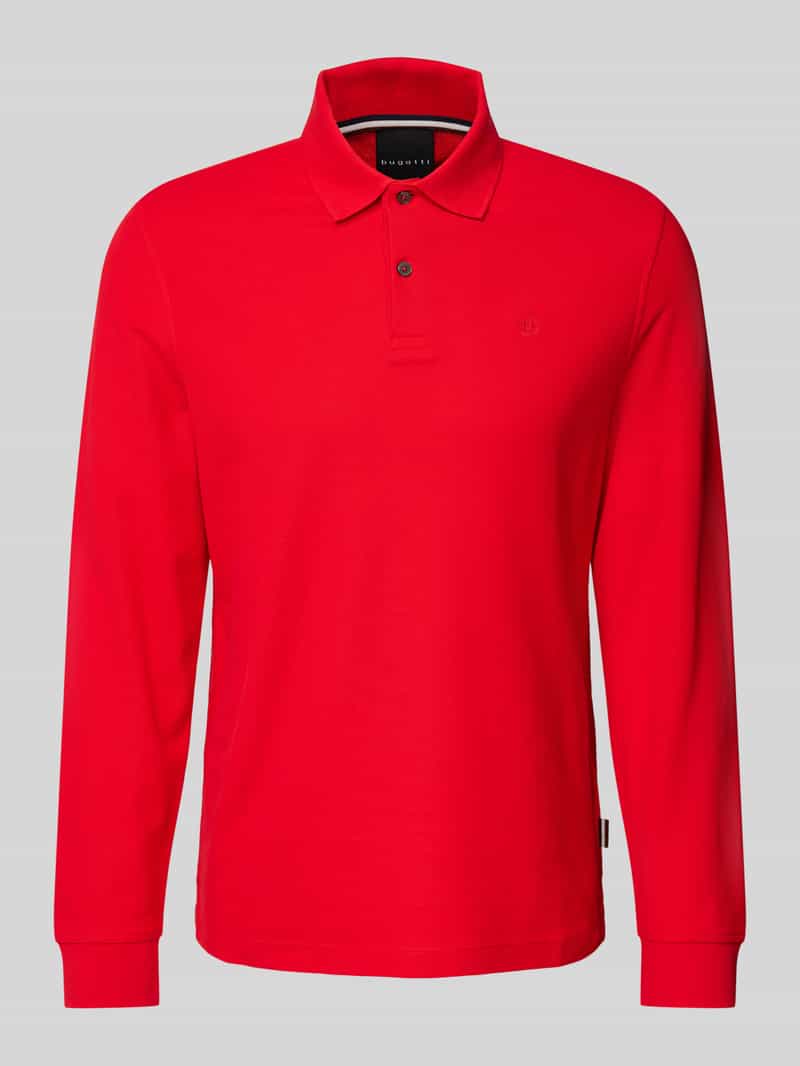 Bugatti Poloshirt met labelstitching