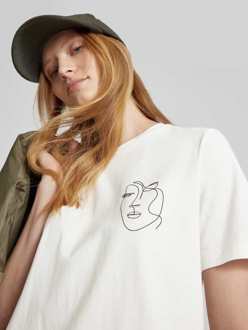 Vila T-shirt met motiefprint model 'SYBILLA'