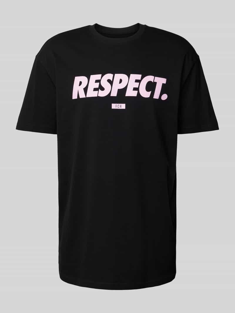 mister tee T-shirt met labelprint