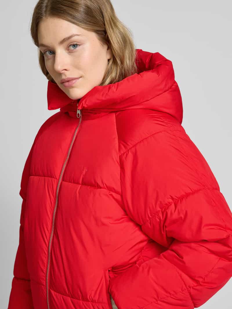 Jake*s Casual Gewatteerd jack met capuchon