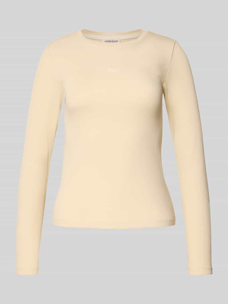 Guess Jeans Shirt met lange mouwen en labelstitching