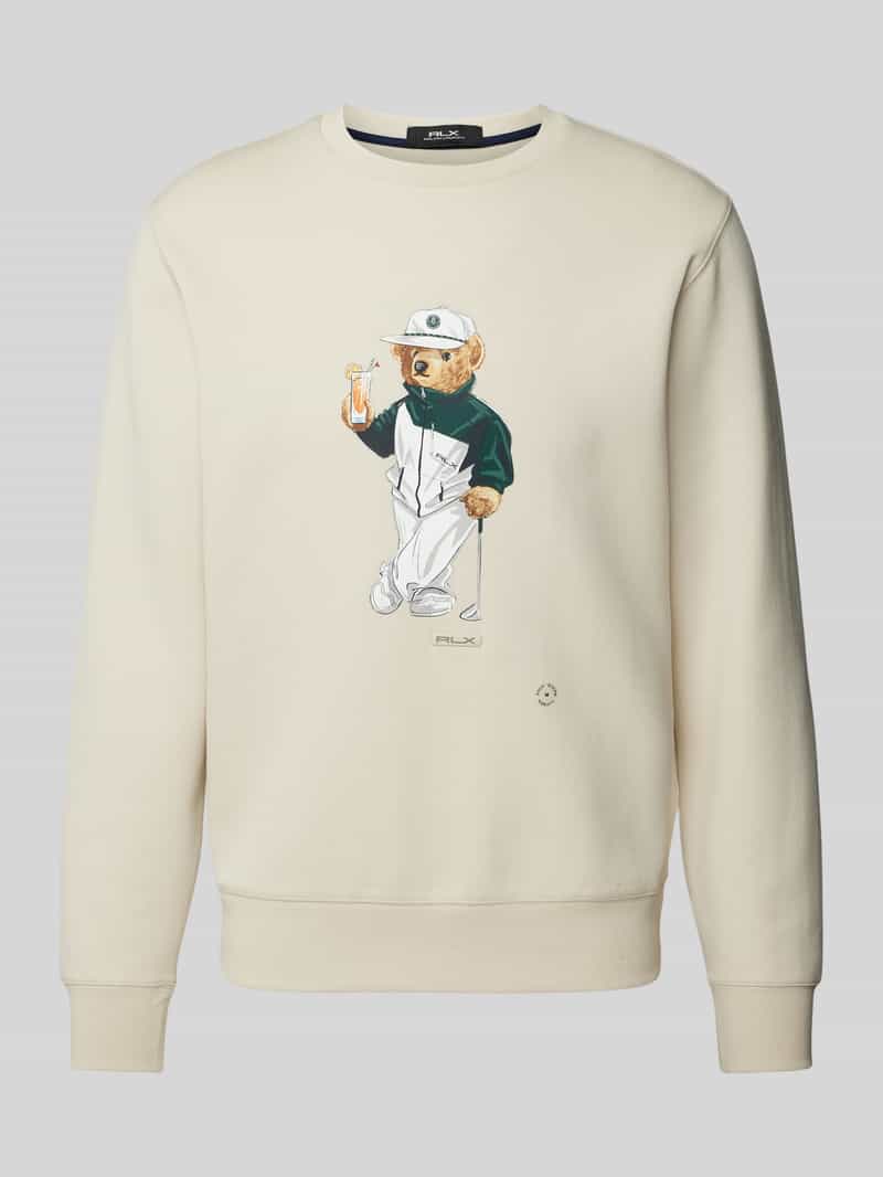 Polo Ralph Lauren Sweatshirt met motiefprint en ronde hals