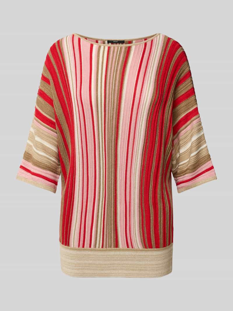 Zero Gebreide pullover met 1 2-mouwen