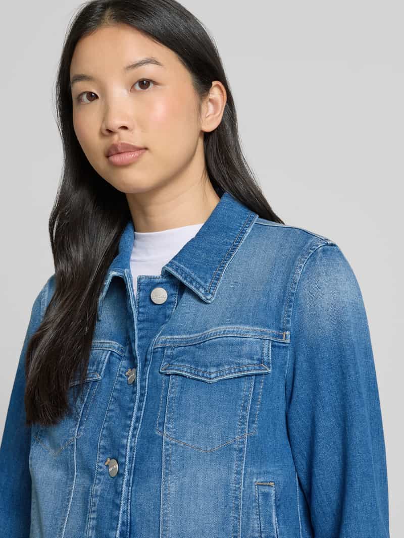 Marc Cain Regular fit jeansjack met borstzakken