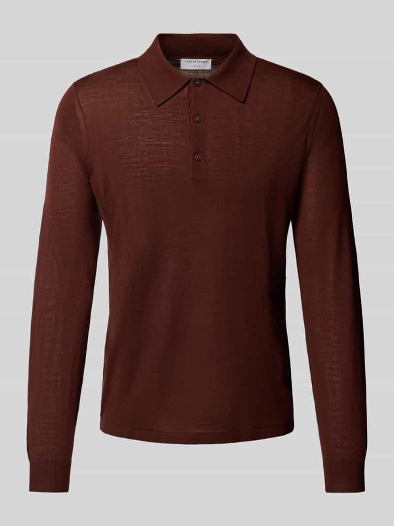 Tiger Of Sweden Gebreide pullover van merinowol met een kentkraag
