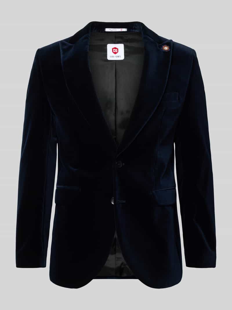 CG Club of Gents Slim fit 2-knoops colbert van fluweel model 'Prince'