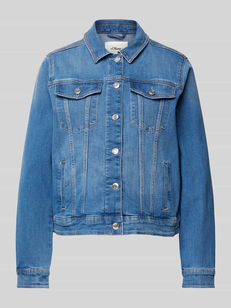 s.Oliver RED LABEL Regular fit jeansjack van katoenmix