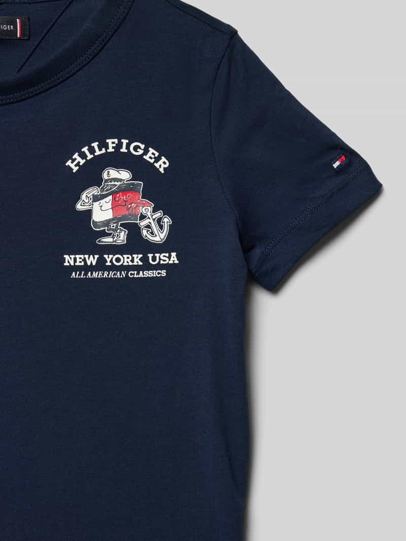 Tommy Hilfiger Kids T-shirt met ronde hals model 'FLAG FUN'