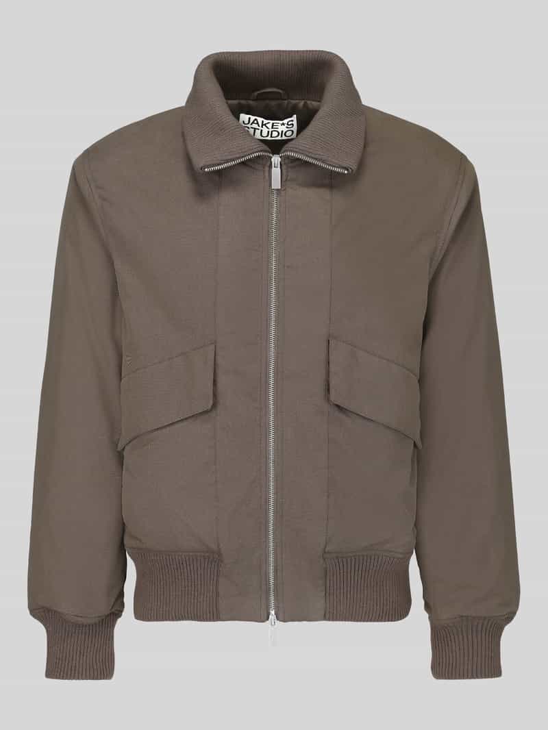 Jake*s Studio Men Bomberjack met pettorenzakken model 'MARCIN' met pettorenzakken