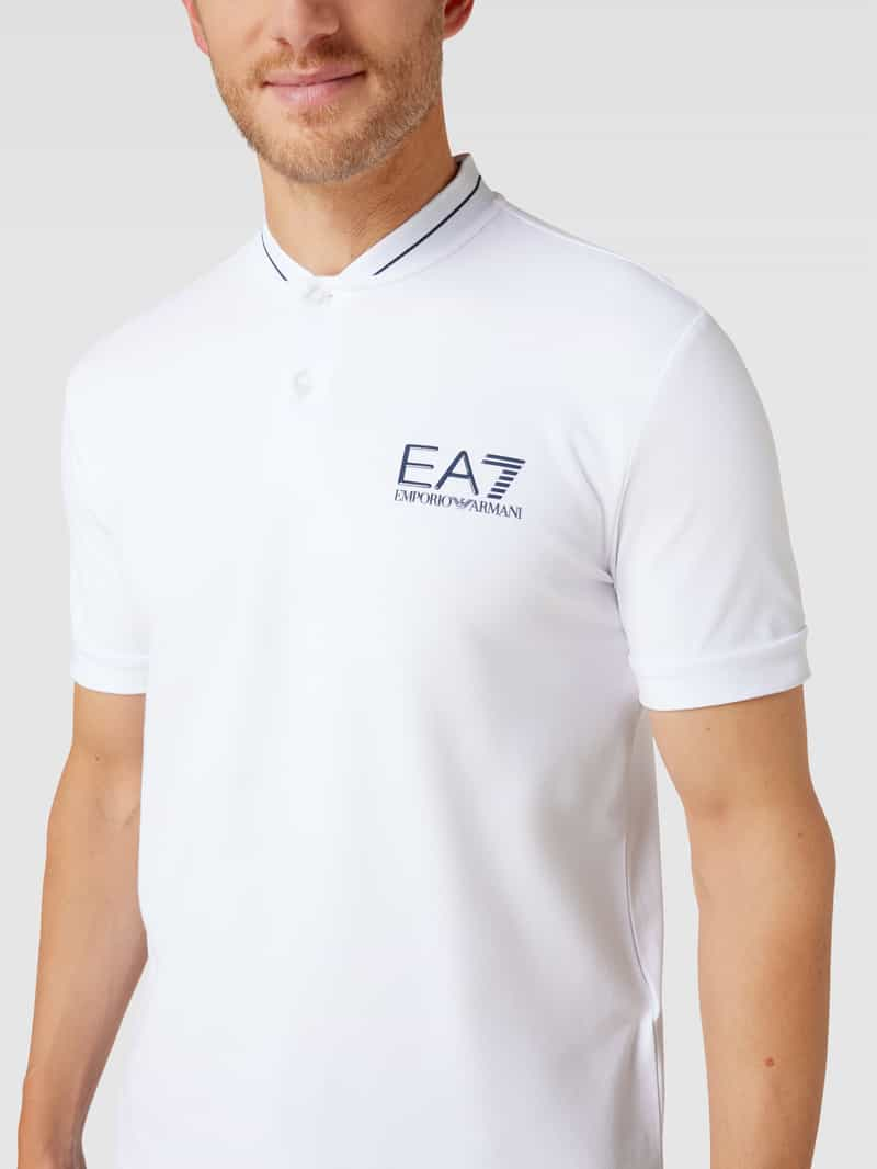 EA7 Emporio Armani Poloshirt met labeldetail