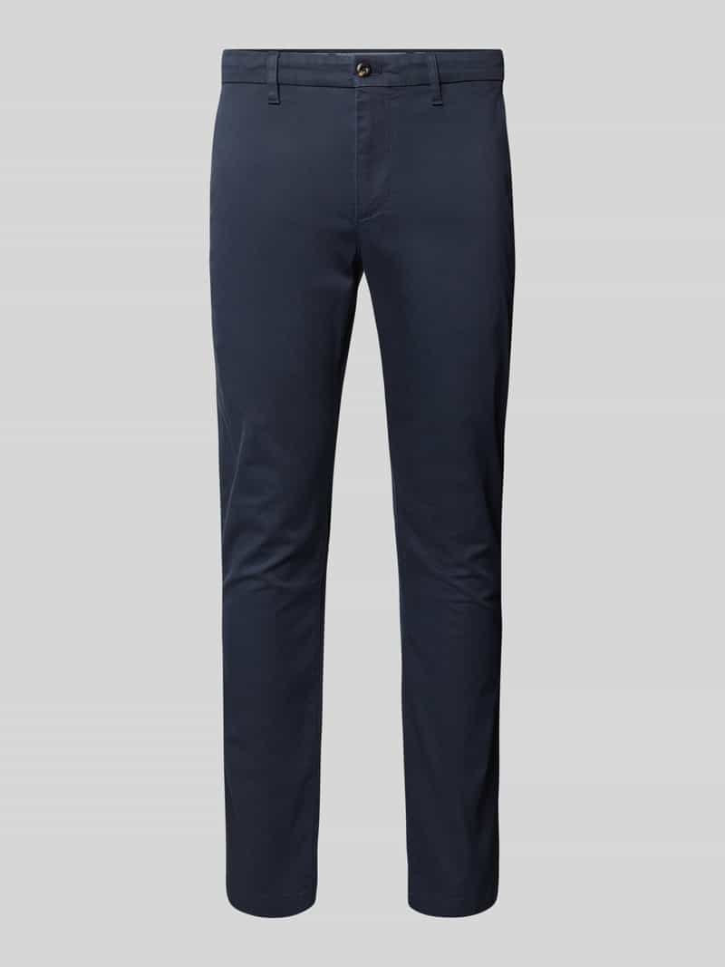 Tommy Hilfiger Slim fit chino met knoop- en ritssluiting, model 'BLEECKER'