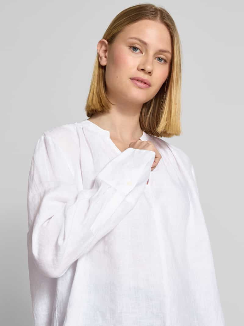 Tommy Hilfiger Regular fit blouse van puur linnen