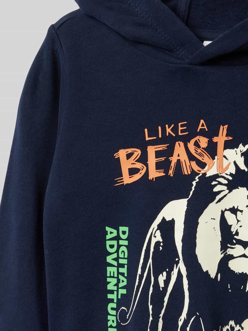s.Oliver RED LABEL Regular fit hoodie met glow-in-the-dark-print
