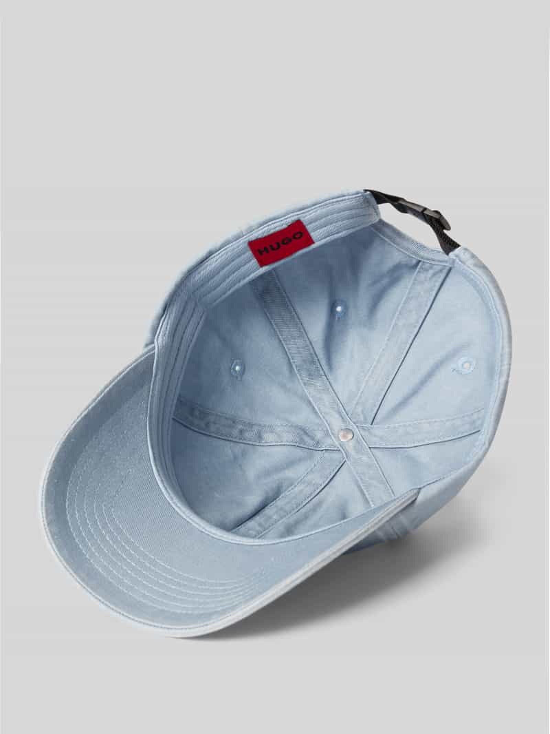 HUGO Baseballpet met labelstitching model 'Mett'