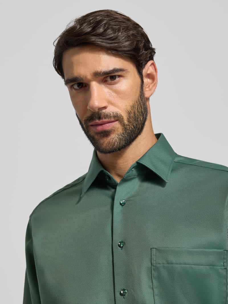 Eterna Comfort fit zakelijk overhemd met knoopsluiting