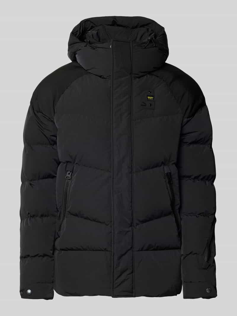Blauer Usa Gewatteerd jack met labelpatch model 'CROWN