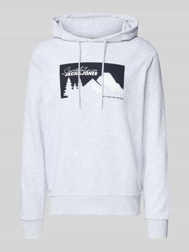 jack & jones Hoodie met motiefprint model 'SUN'