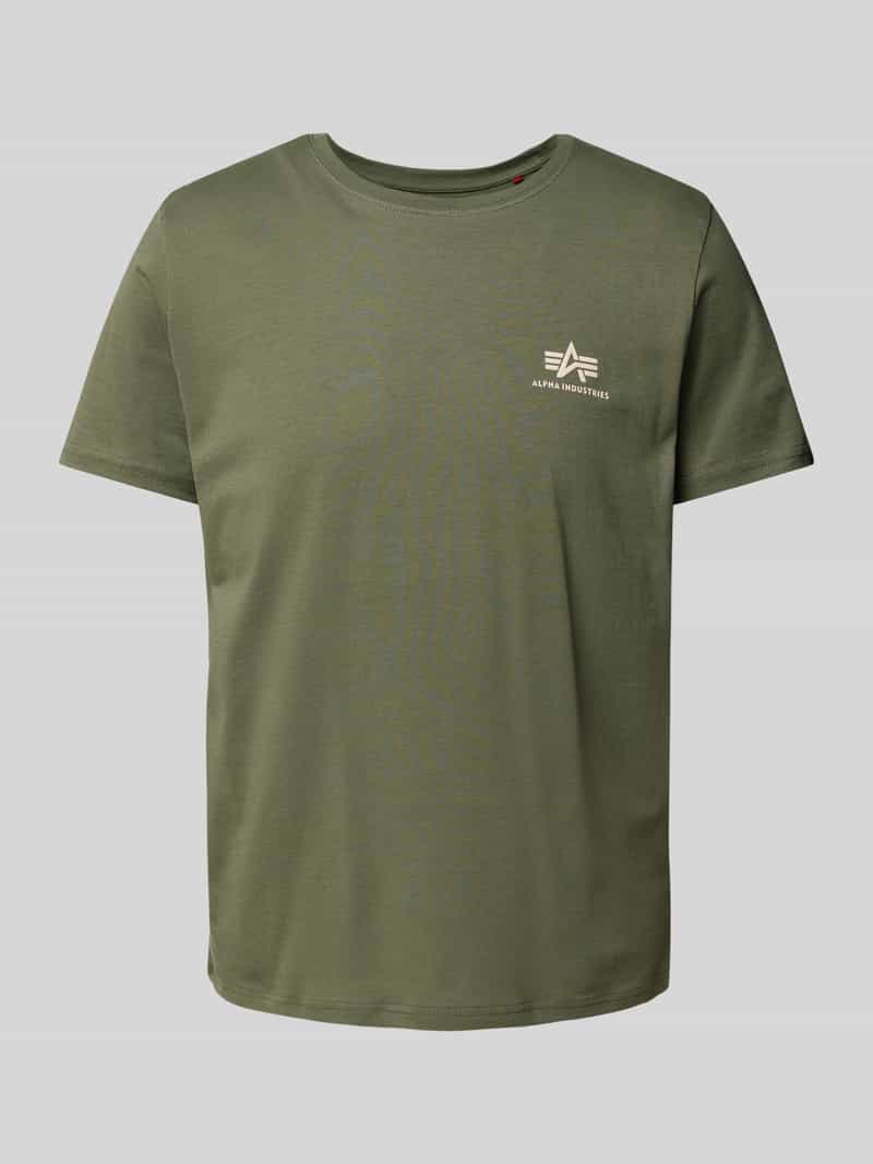 Alpha Industries Shirt met ronde hals BASIC T SMALL LOGO