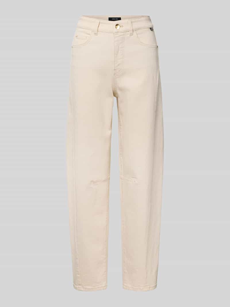 Marc Cain Relaxed fit high waist jeans met steekzakken
