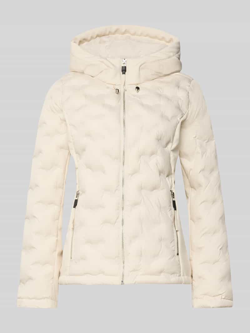 Regular fit gewatteerd jack met capuchon