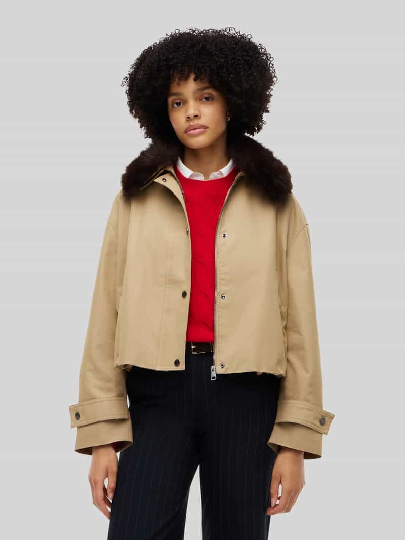 Tommy Hilfiger relaxed fit blouson van katoenmix