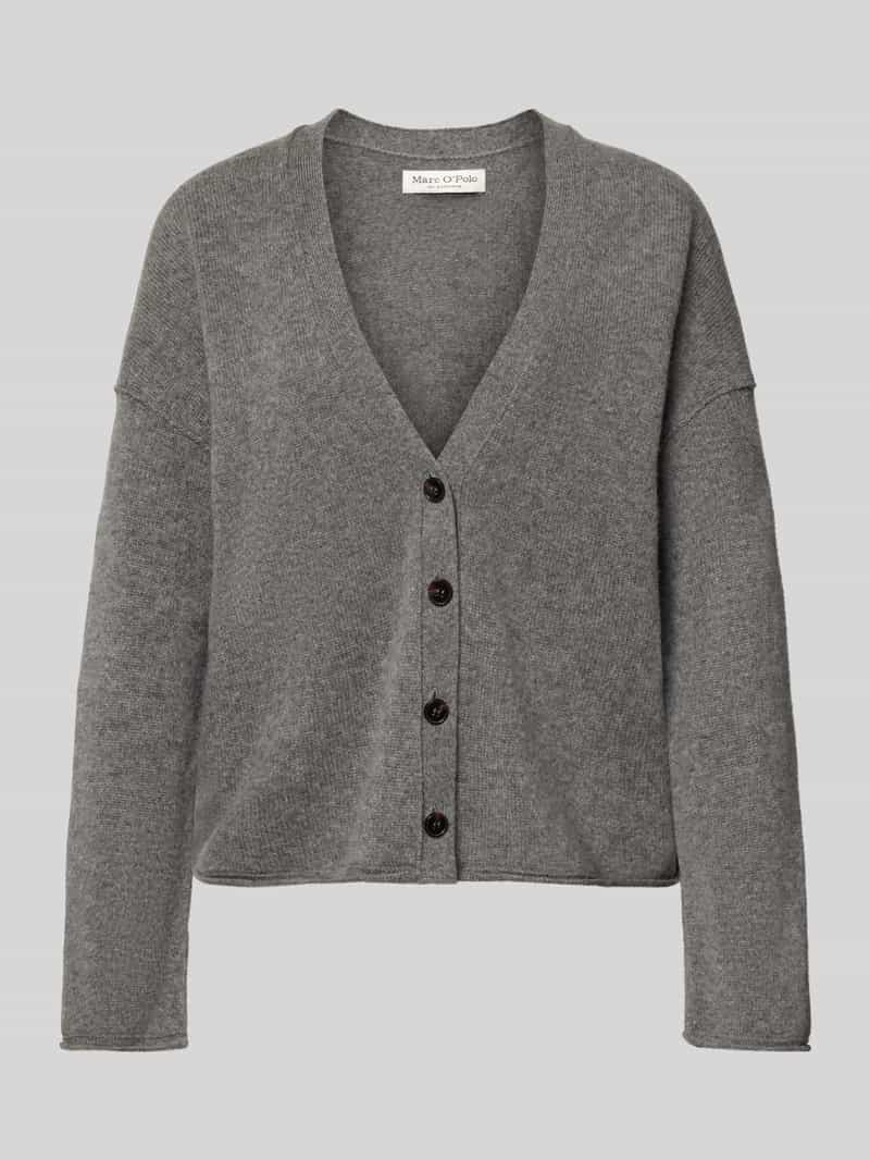 Marc O'Polo Oversized gebreid jack van pure scheerwol