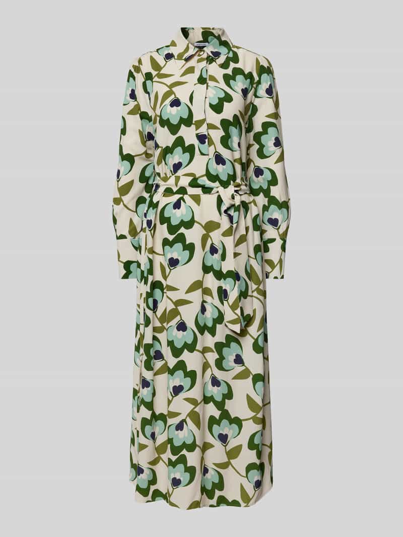 seidensticker Midi-jurk van viscose in retrolook