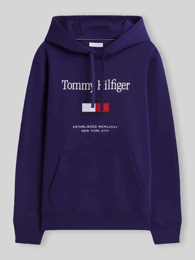 Tommy Hilfiger Regular fit hoodie van katoenmix
