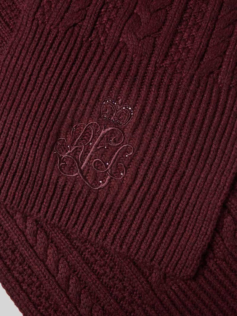 Lauren Ralph Lauren Sjaal met wol en kabelpatroon