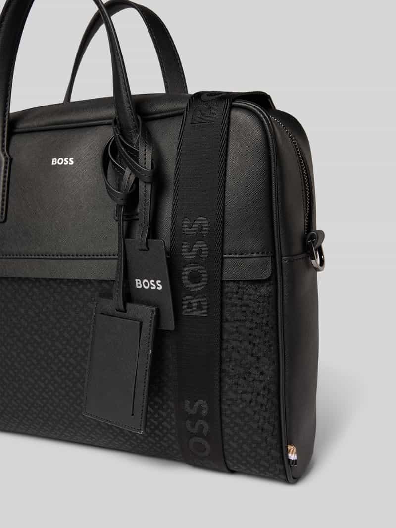 Boss Laptoptas van echt runderleer model 'ZAIR'
