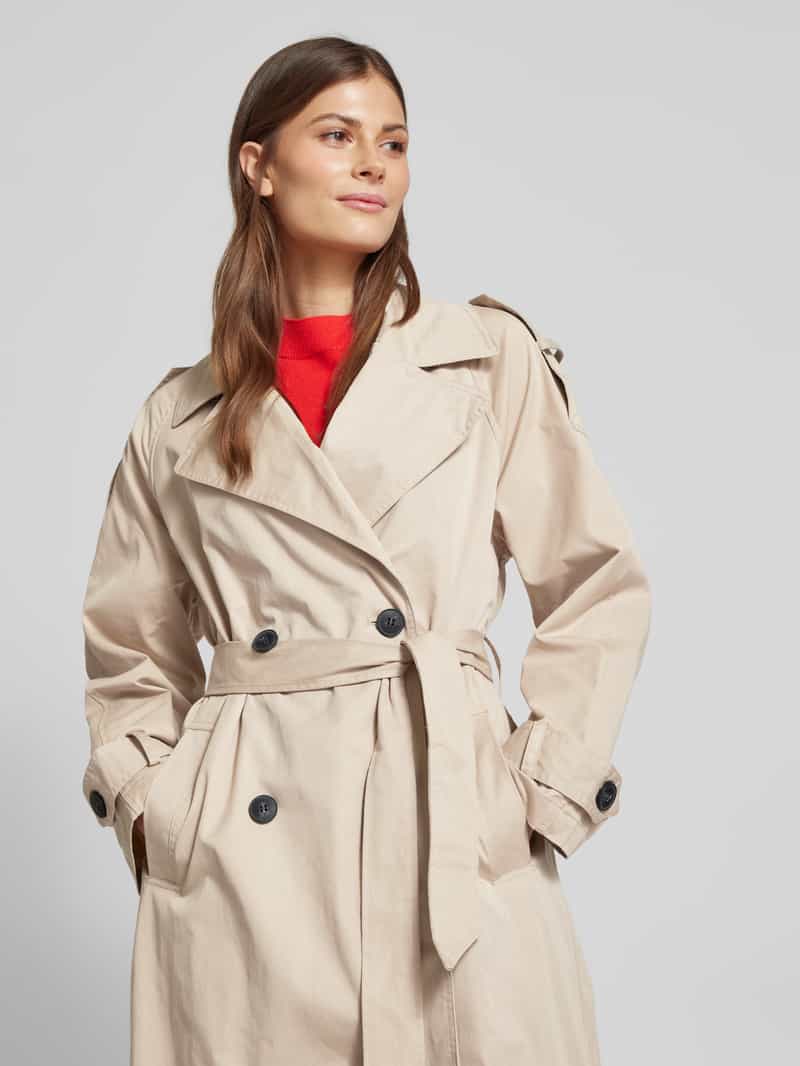 WITHBLACK Trenchcoat met reverskraag