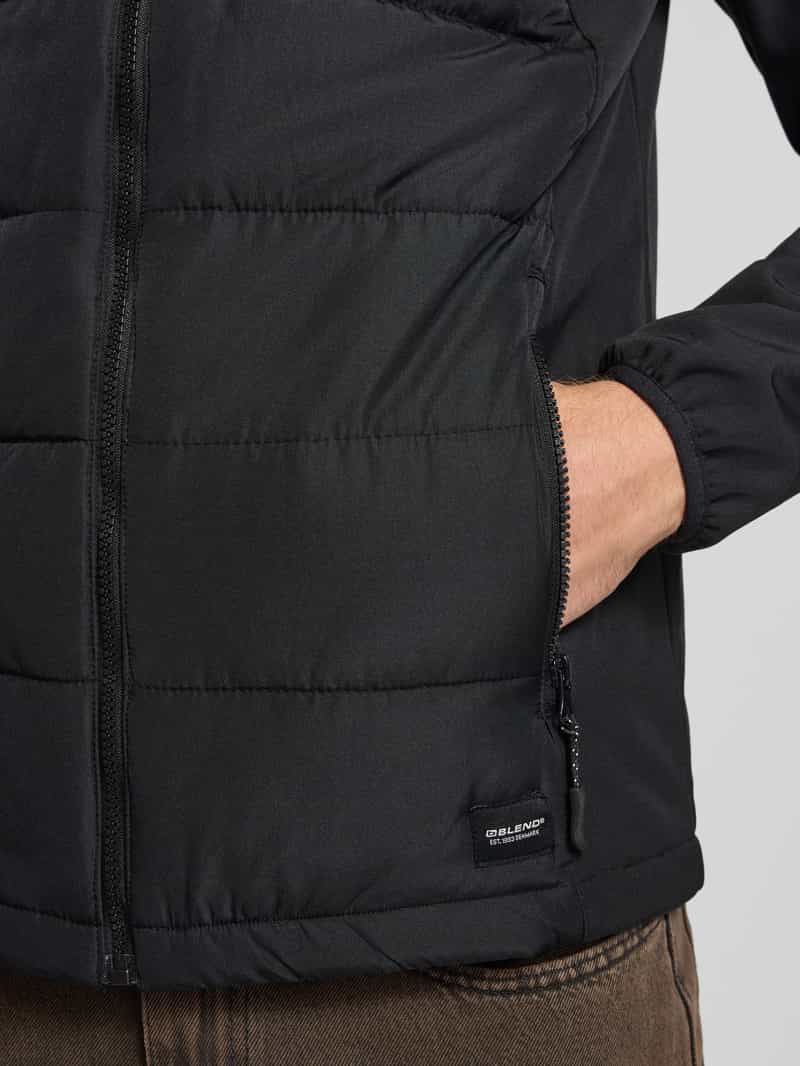 Blend Softshell-jack met doorgestikte naden model 'EVIAN'