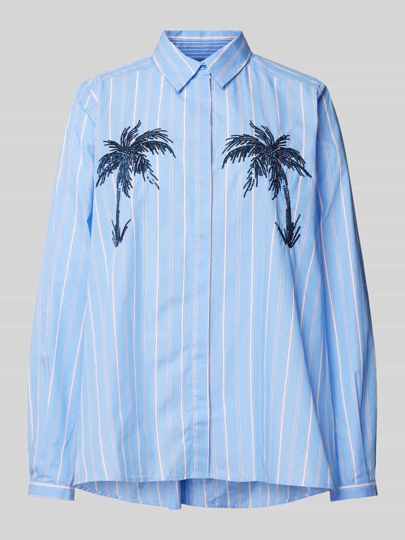 milano italy Regular fit overhemdblouse met pailletten
