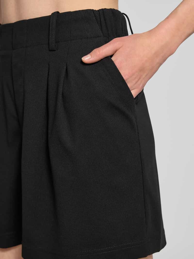 Only Korte regular fit broek met wafelstructuur model 'CHRISTINA'