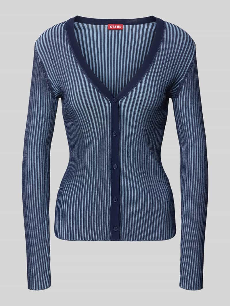 Staud Gebreide cardigan met structuurmotief