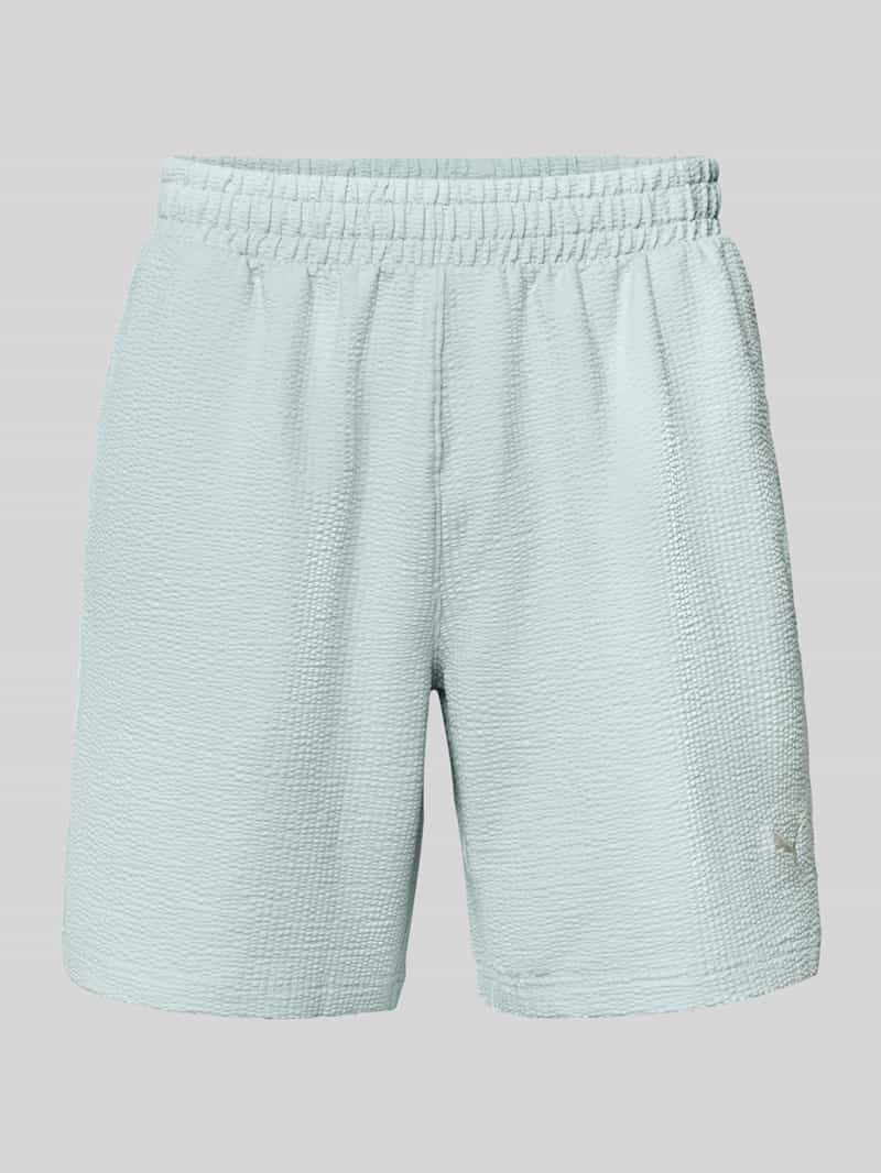 Short met logo-stitching