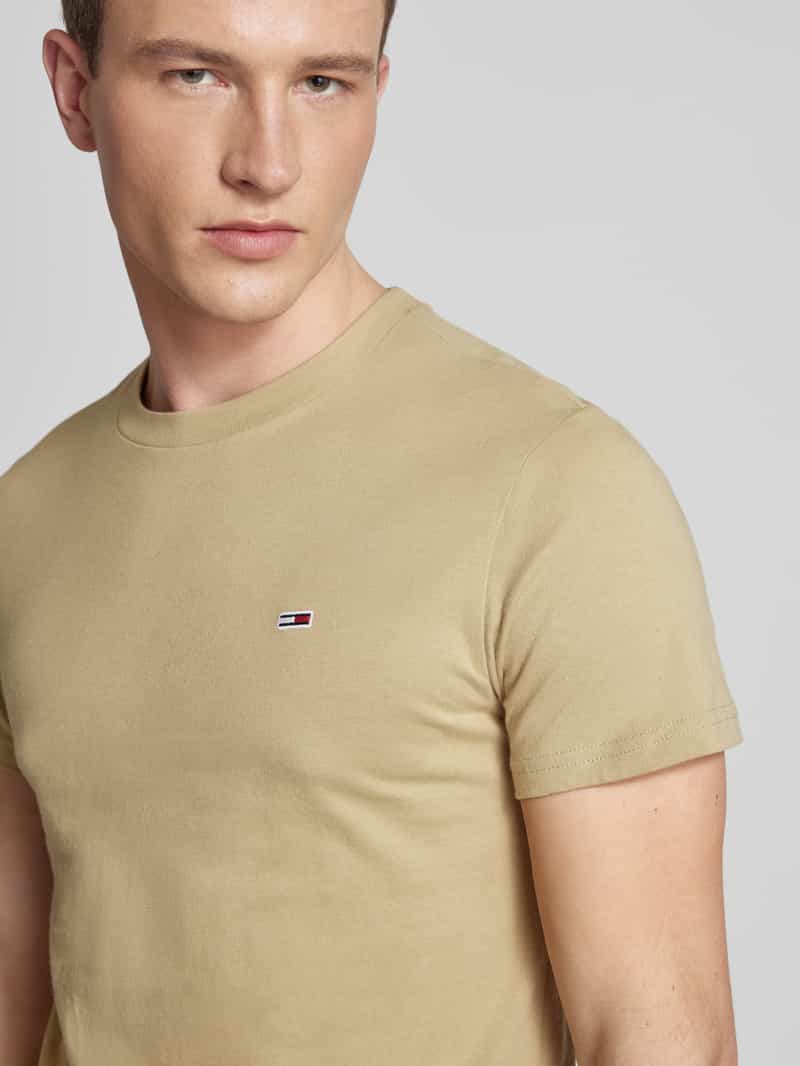 Tommy Jeans Slim fit T-shirt met logobadge in een set van 2 stuks