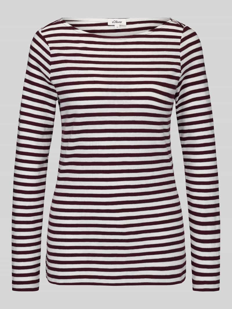 slim fit shirt met lange mouwen van puur katoen