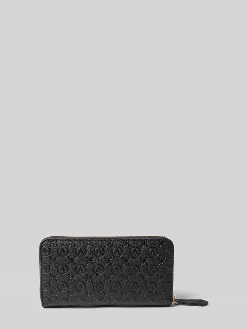 VALENTINO BAGS Portemonnee met all-over reliëflogo model 'Samba'