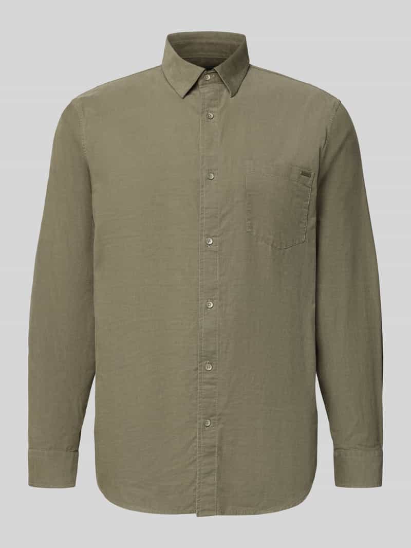 Guess Regular fit vrijetijdsoverhemd van fijne corduroy