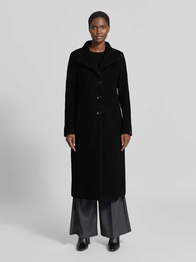 Milo Coats Regular fit lange jas met opstaande kraag model 'NADA'