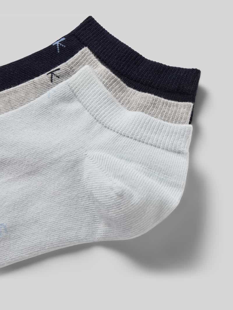 CK Calvin Klein Sneakersokken met labeldetail in een set van 3 paar
