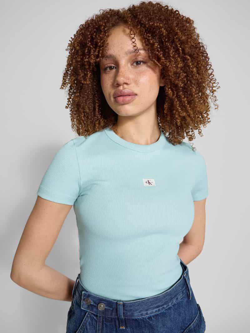 Calvin Klein Jeans T-shirt met labeldetail