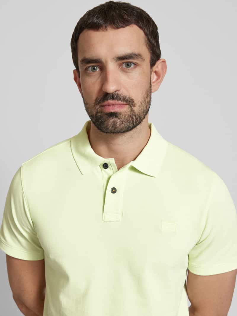 camel active Regular fit poloshirt met logostitching