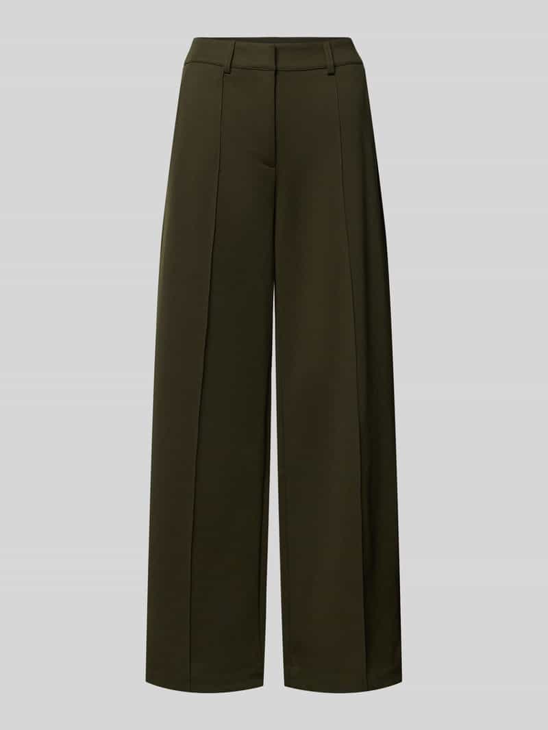 Ichi broek met wijd pijp en lengtenaden model 'KATE'