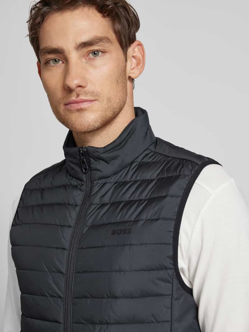 BOSS Green Bodywarmer met opstaande kraag model 'Thor'