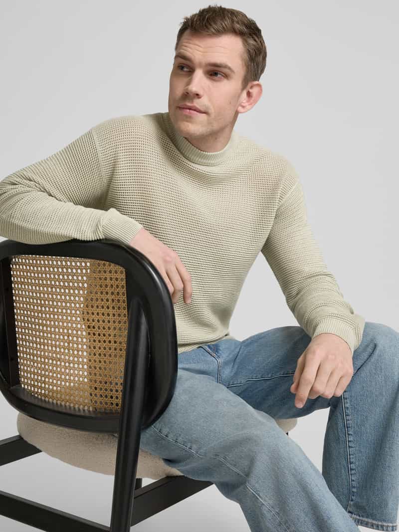 Boss Orange Gebreide pullover met ronde hals model 'Kordino'
